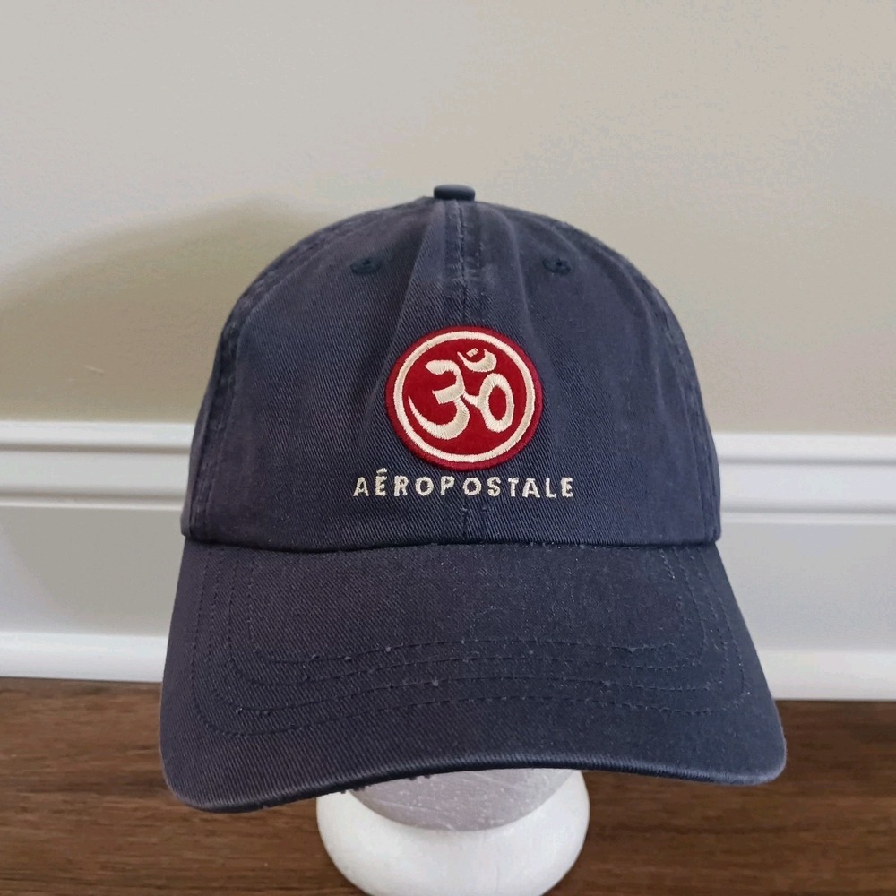 Vintage Om‎ Aeropostale Blue Strapback Hat Cap